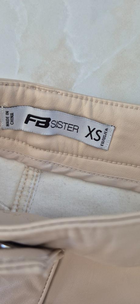 Koženkové nohavice, fishbone,xs