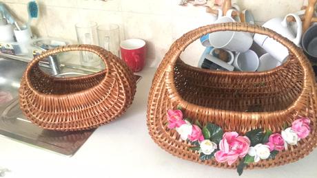 Retro prutený košík, 