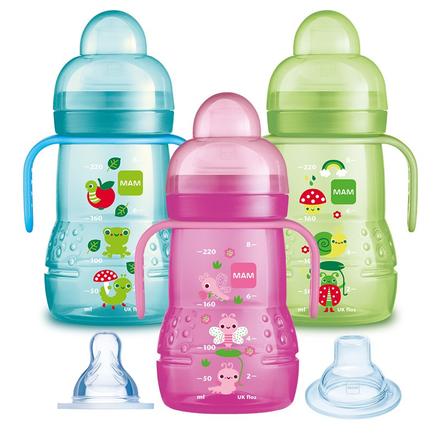 Mam hrnček s držadlami trainer 2v1 220 ml, 4m+, mam