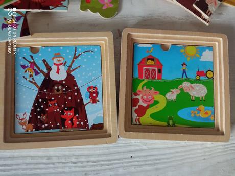Vrstevne drevene puzzle, 