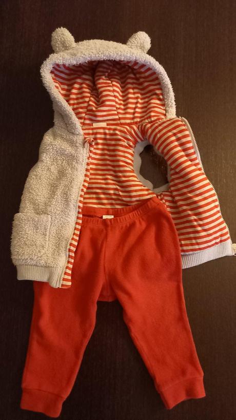 Vesta bledomodra cervene pasiky vo vnutri, f&f,74