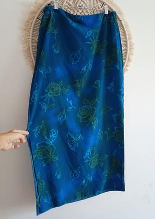 Letná maxi sukňa s rozparkami, xl