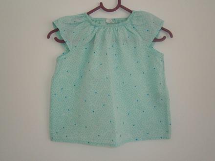 Tunika/ blúzka hm mentolovozelená, h&m,80