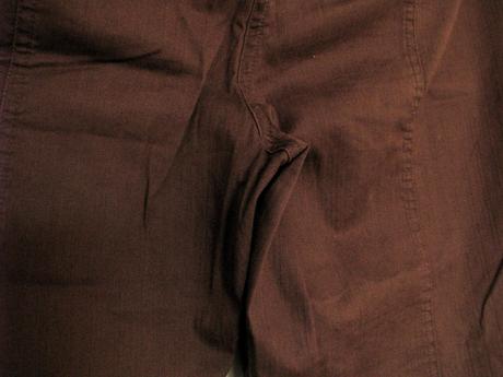 Hnedé trojštvrťové nohavice, camaieu,40