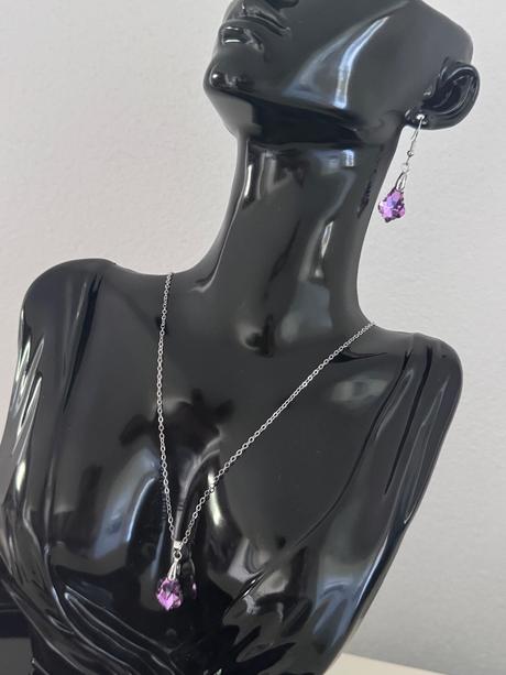 Set náušnice + retiazka s príveskom,