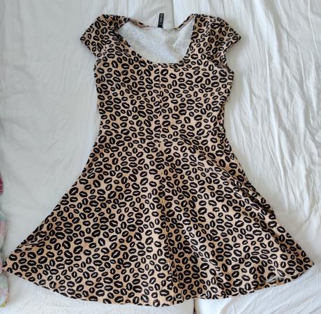 Leopardie mini saty, h&m,38