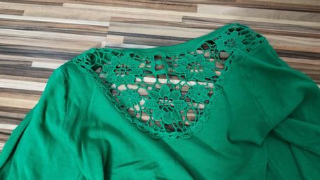 Zelený tenký sveter, s