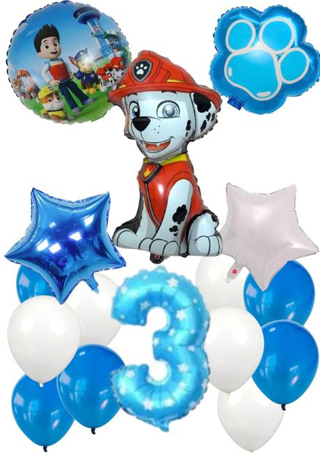 Balóny tlapky/ labková patrola- až 15/16/17/18/19/, 