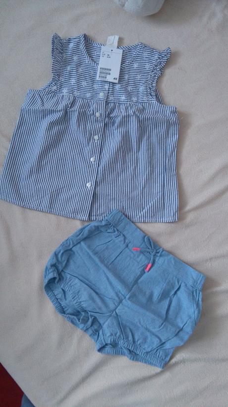 Letná vyšívané supravicka, h&m,98