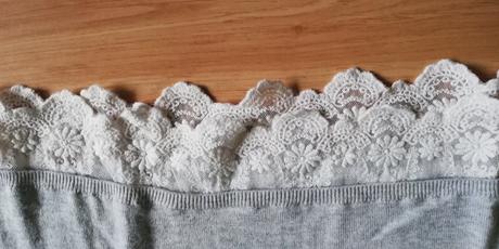 Dievčenské sivé tričko, h&m,140