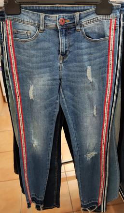 Pružné vyšúchané potrhané rifle fb sister veľ. 36, 36