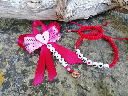 Mašlička s náramkami - sada proti urieknutiu,