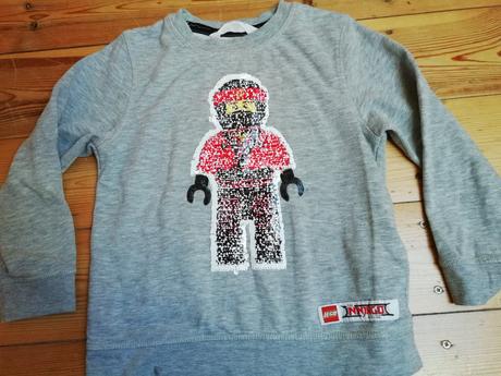 Mikina lego ninjago s meniacim obrázkom, h&m,110