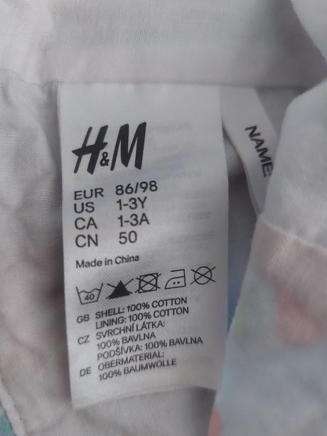 Letny klobucik 86/98 (1-3 r), h&m,92