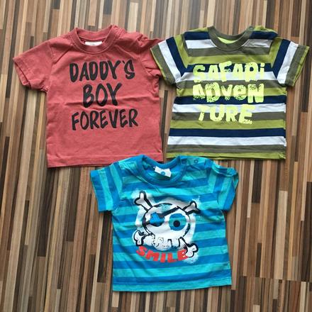 Tričko 3 ks, topomini,74