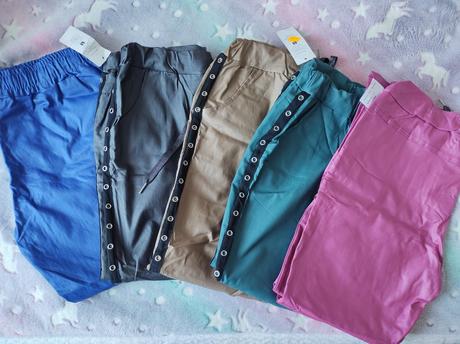 Pogumované šampiónky, nohavice ako kožené, 4xl