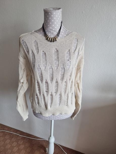 Krémový svetrík m, f&f,m