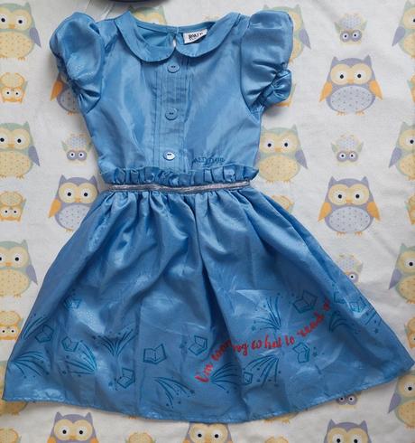 Matilda roald dahl šaty + klobúčik veľ.110-116,