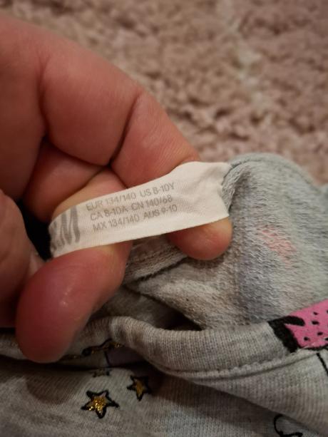 Hm teplakové šaty, h&m,134
