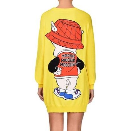 Moschino original luxusny dlhy sveter/saty, moschino,m