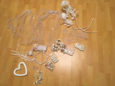 Svadobné-zásterka, pompadurka, vankúšik, košík, 