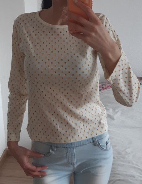 Zlty vrchny diel pyzama, s