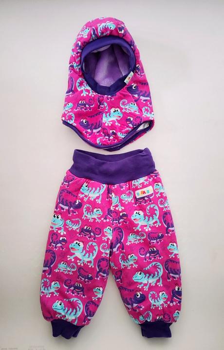 Zimný set - nohavičky a klukla, 68