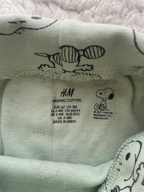 Zelenkasta suprava snoopy h&m, h&m,62