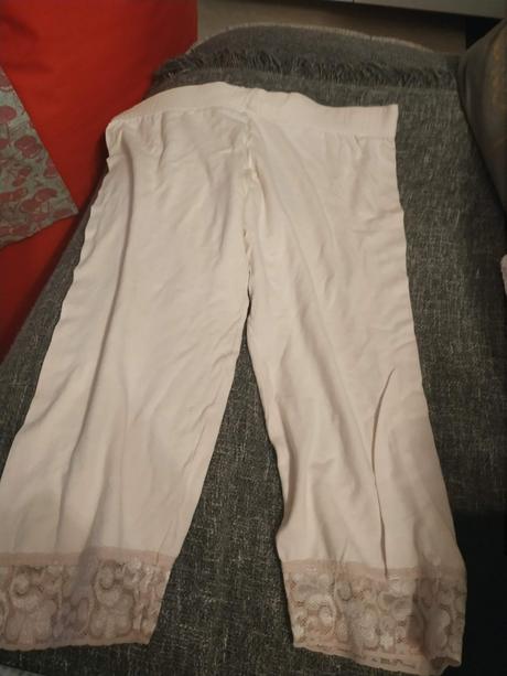 Legíny s čipkou, biele xs/s, xs