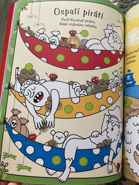 Pirátsky lodný denník so samolepkami,