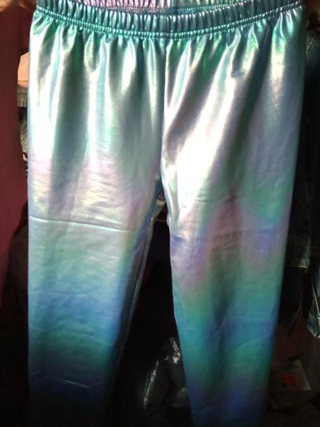 Teplejšie podšité odleskujuce farby legíny xs/s, s