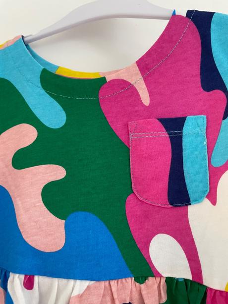 Bavlnené šatky pre princeznu, mini boden,110