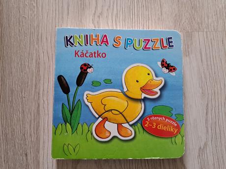 Kniha s puzzle svojtka 2-3 dieliky,