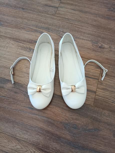 Biele slávnostné topánky, nelli blu,36