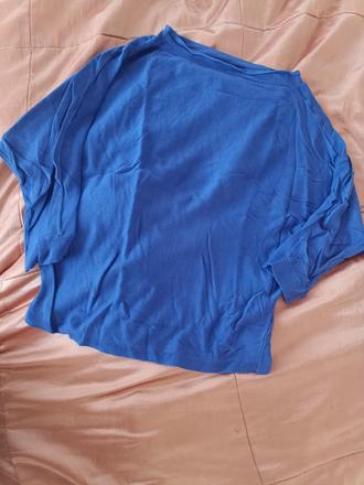 Fialový pulóver s netopierími rukávmi, orsay,l