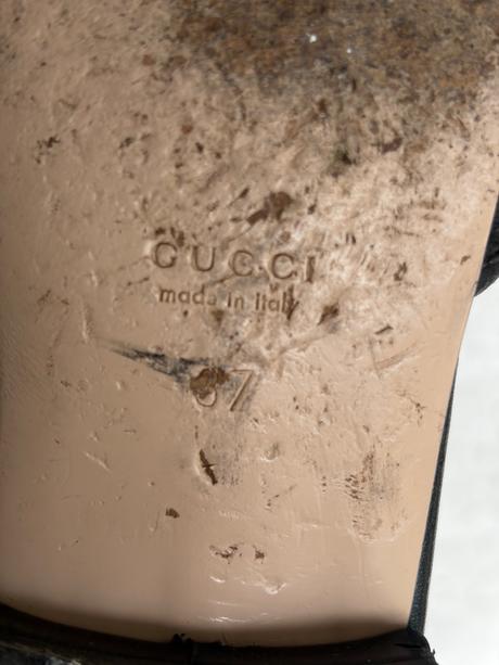 Gucci marnont cierne kozene 37 slapky, gucci,37