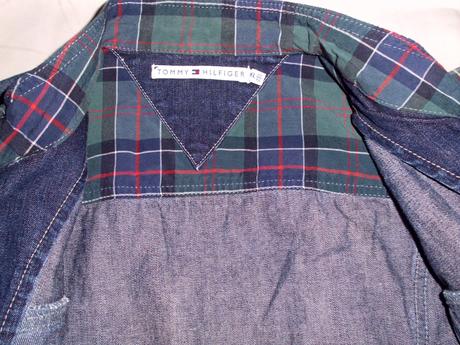 Riflová bunda m-l, tommy hilfiger,m