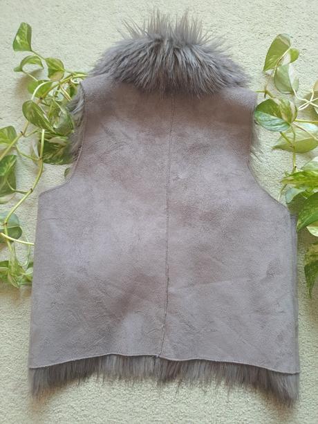 Vesta dievčenská s kožušinkou veľkosť 134, crashone,134