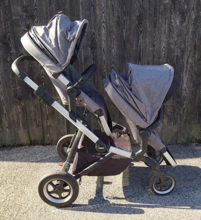 Sportovy kocik thule sleek + surodenecky /dvojicky, thule,thule sleek