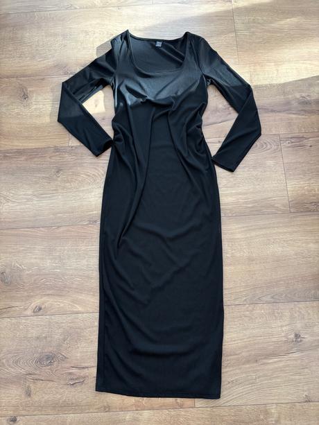Čierne tehotenské šaty, s