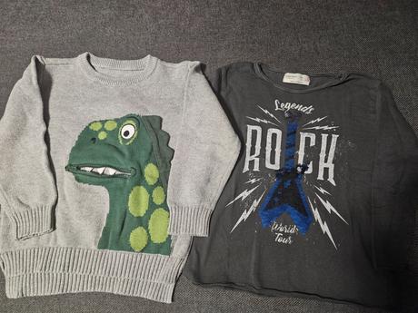 Dino svetrík + tičko, nutmeg,110