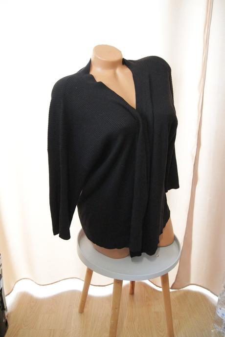 Čierny pletený kardigan, xxl, xxl