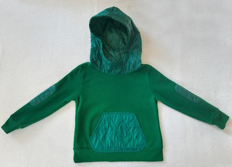 Detská mikina hoodie v brazílskej zelenej, 116