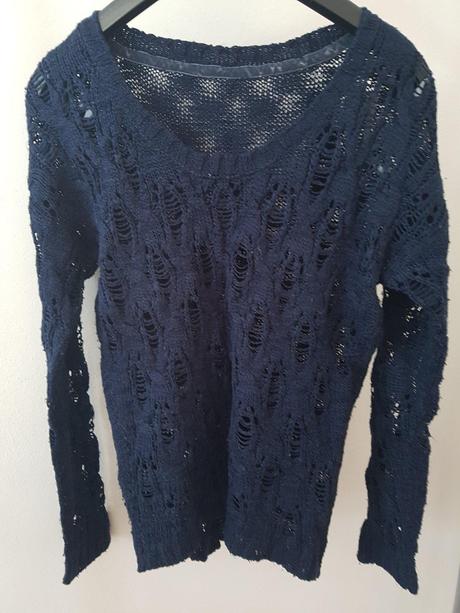 Teply pleteny pulover- rozne, m