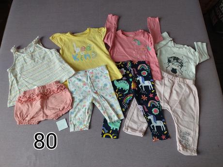 Predam detske/ dojcenske oblecenie, ciapky..., 68–80