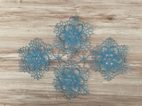 Modré malé  dečky, rozmer 50x35cm, 