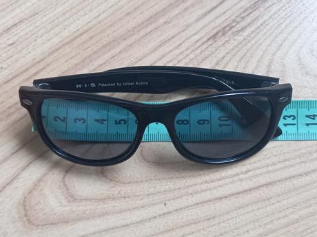 Okuliare slnečné detské polarizované čierne his, 