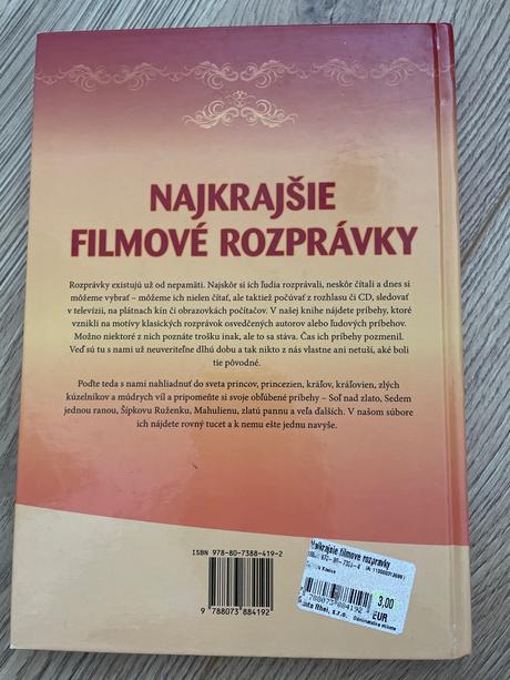 Kniha najkrajšie filmové rozprávky, 
