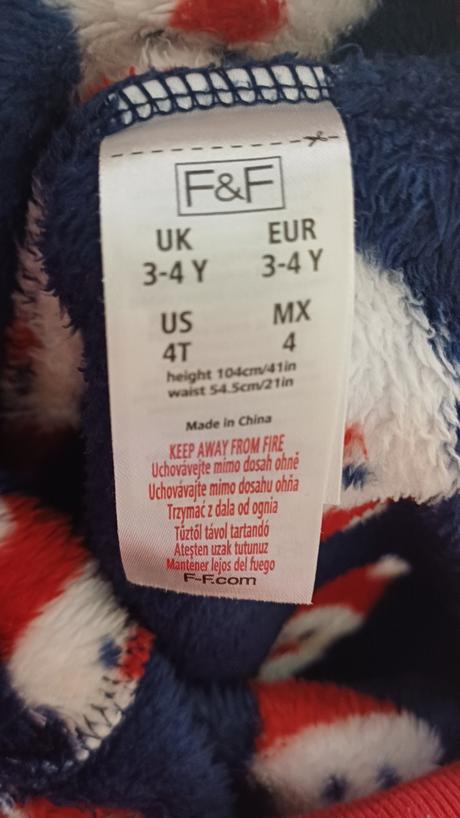 Mikulášsky plyšový set 3/4roky, f&f,98