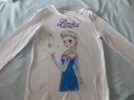 Biele tričko s dlhými rukávmi lenka s elzou, kiki&koko,104